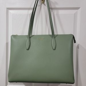 Kate Spade Large Kitt Tote GREEN Authentic NWT Original